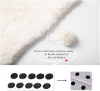 SHENGOCASE 2-Pack 11.8" x 17.7" Faux Rabbit Fur Cat Condo Replacement Cushion, Premium Quality Pet Bed Mat