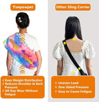 Dog Sling Carrier - Dog Sling for Small Dogs up to 10 lbs, Dog Carrier Sling with Adjustable Safety Strap & Buckle,Portable Dog Slings for Travel, Hands Free Cat Sling (Fruits)