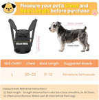Inspack Dog Backpack Carrier, Adjustable Pet Cat Dog Front Carriers Back Pack, Dog Travel Bag, Dog Chest Carrier,Dog Carriers for Dmall Dogs, Cat Sling, Carrying Backpack, L, Black