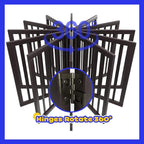 Semiocthome Wooden Freestanding Dog Gates for The House Extra Wide, 6-Panel Pet Gates for Puppy/Doggy with 4PCS Support Feet, Foldable 24“(H) Dog Fences Indoor, Expands Up to 9(ft) /113" (W)- Brown