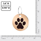 MYLUCKYTAG Stainless Steel QR Code Cat Tags - Online Profile, Scan QR for Instant Pet Location Alerts