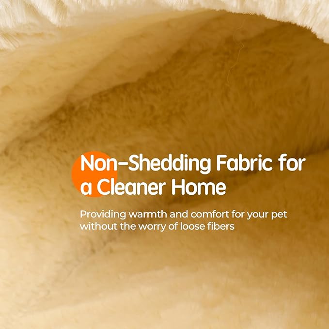 BALANCE 2 in 1 Cat Bed Cave for Kittens and Small Dogs, Cat Tents for Indoor Cats, Covered Cat Beds with Removable Cushion, Calming Cat Nest, Cat Hideaway, Washable Cat House with Non-Slip Bottom