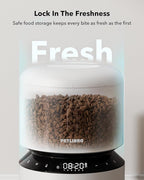 PETLIBRO Automatic Cat Feeder, Automatic Pet Food Dispenser with Freshness Preservation, Timed Dog Feeders for Dry Food, Up to 50 Portions 6 Meals Per Day, Granary White