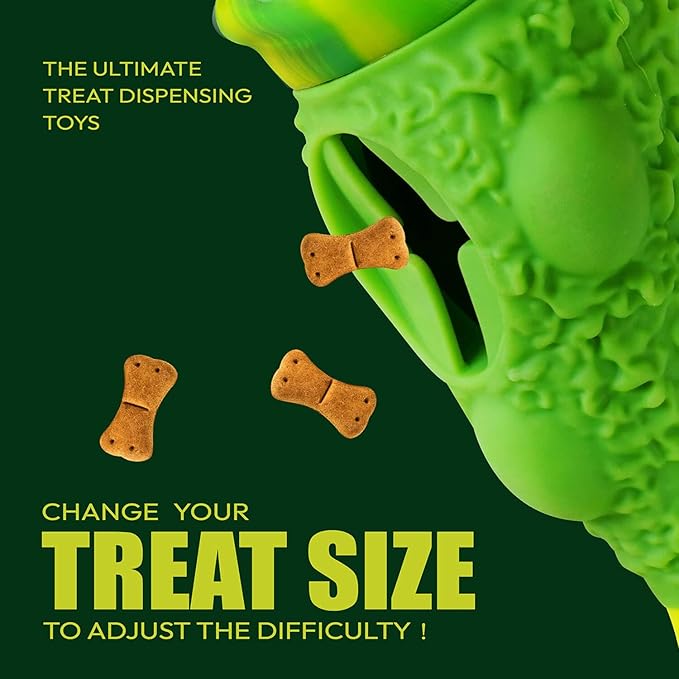 Tough Dog Chew Toys for Aggressive Chewers, Interactive Treat Dispensing Dog Toy, Durable Dog Toys for Medium & Large Dogs - Great for Boredom