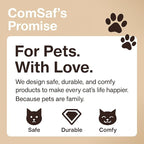 ComSaf Large Cat Scratcher Bed - 26" Cat Scratching Board Cat Couch Scratcher Cardboard, Durable Scratch Lounge Bed, Long Lasting Scartching Pads for Indoor Cats, Furniture Protector