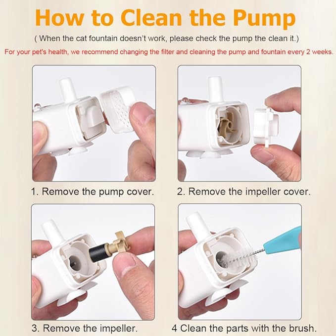 Cat Water Fountain, 84oz/2.5L Stainless Steel Pet Water Fountain, Automatic Dog Water Dispenser with Water Level Window, Ultra-Quiet Pump, Perfect for Cats, Dogs and Multiple Pets