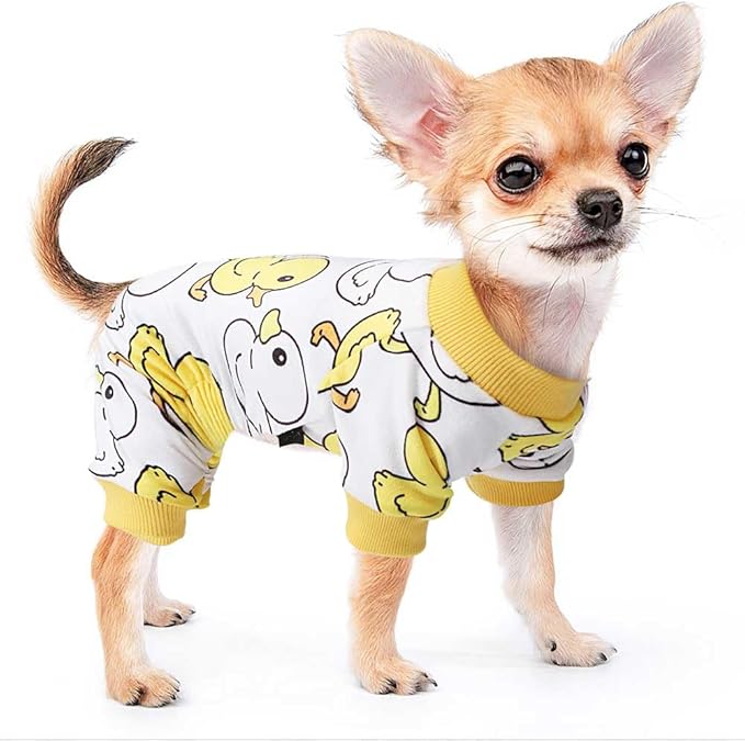 Dog Pajamas for Small Dogs Girl Boy Puppy Pjs Summer Pet Onesies for Chihuahua Yorkie Teacup Cute Soft Material Stretch Able Cat Clothes Outfit Apparel Puppy Jumpsuit