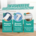 1 Roll Cat Scratch Furniture Protector Tape – Double-Sided Sticky Training (4" x 20ft) – Anti-Scratch Sofa & Couch Guard – Clear, Easy to Apply & Remove – Not for Leather, Velvet, Microfiber