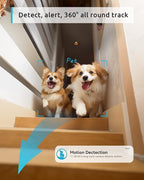 blurams 5G Pet Camera 2K, 360° PTZ Dog Camera with Phone App, Indoor Cameras for Home Security w/Dual-Band WiFi6, 2-Way Audio, Motion Tracking, Color/IR Night Vision, Siren, Cloud&SD