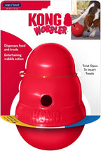 KONG Wobbler - Interactive Dog Toy for Treat Dispensing - Dog Slow Feeder for Healthy Eating - for Medium/Large Dogs