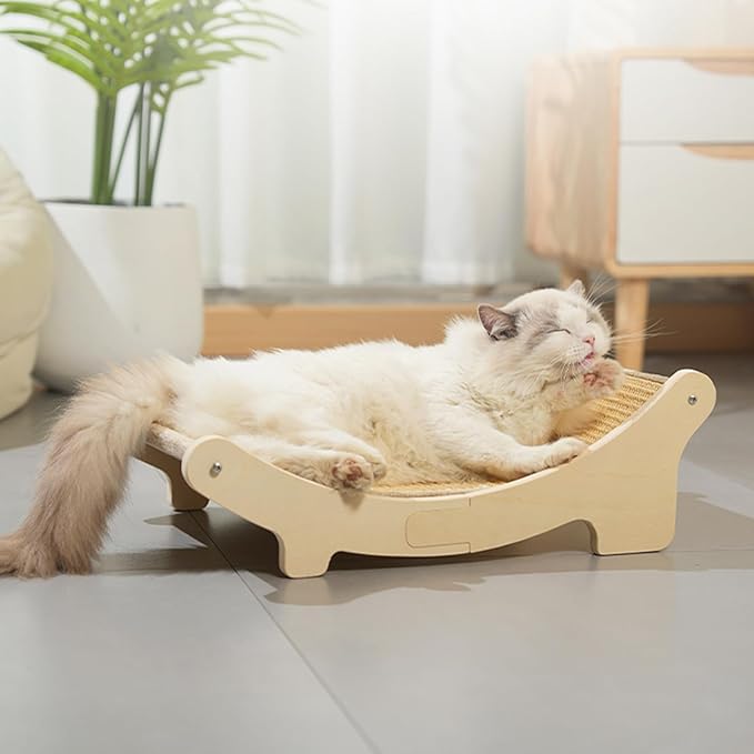 Cat Scratcher, Sisal Cat Scratching Bed, 19.6x13 inches Cat Scratch Chair Hammock, Cat Scratcher for Indoor Cats, cat Scratching Post Lounger