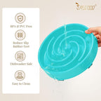 JASGOOD Slow Feeder Dogs Bowl for Large Medium Dogs,Anti-Gulping Pet Slower Food Feeding Bowls Stop Bloat,Preventing Choking