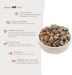 BLACK FOX Freeze-Dried Beef Liver Training Treats for Dogs and Cats | 260 Treats, 4oz, Single Ingredient, Raw Healthy, All Natural, Human Grade, Recyclable Packaging