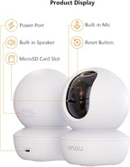 Imou Security Camera Indoor Camera Pan/Tilt Wireless Home Camera, Plug-in WiFi Camera Baby Monitor with Night Vision, 2-Way Audio, Human & Sound Detection, Motion Tracking(2.4G ONLY)