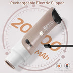 3.2L Dog Grooming Kit & Vacuum Suction, 3 Level Pet Hair Vacuum Groomer with Clippers for Thick Coats, 6 Shedding Grooming Tools for Dogs Cats