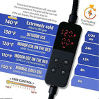 Rugged Heated Cat House for Outdoor Cats in Winter, Extremely Insulated & 100% Weatherproof, Elevated Feral Cat Shelter with Waterproof Eaves & Safe Escape Door for Stray & Barn Cats