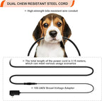 Heated Dog Bed with12V～24V Safe Voltage, Electric Heating Arthritis Orthopedic Dog Bed with Thickened Memory Foam, Heated Pet Bed with Waterproof Cover for Medium Dogs, Large Dogs (Medium)