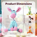 Indestructible Dog Toy, 2026 New Durable Plush Dog Toys for Aggressive Chewers, Squeaky Chew Toy for Small Medium Large Dogs Puppy Teething Toys (Blue+Green)