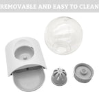 Hamiledyi Automatic Water Dispenser for Dogs and Cats Pet Water Dispenser 2.8 Liter Pet Gravity Water Station Spill-Proof Spherical Waterer Pets Water Bottle for Puppies Kittens Rabbits (Grey)