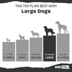 Barkbox Super Chewer Tough Dog Chew Toys for Aggressive Chewers, Dental Stimulating (T Bone - Large)