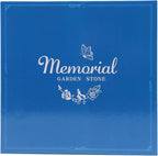 10 Inch Polyresin Memorial Garden Stone, Rooted in Love Stepping Stones Oudoor, Memorial Gifts for Loss of Loved One, Décor for Homes, Lawn and Garden (Grey Round Tree)