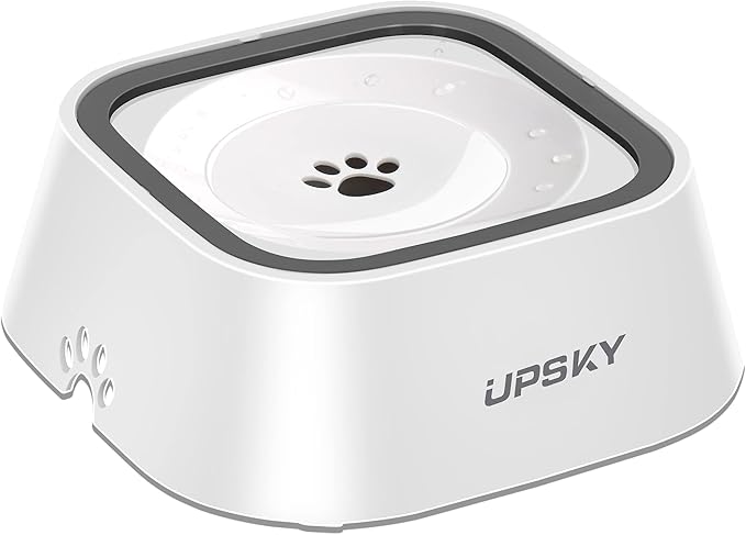 UPSKY No-Slip Slow Drinking Bowl for Dogs and Cats - 35oz No Spill, No Drip Pet Water Dispenser