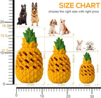 Dog Toy for Aggressive Chewers Large Breeds, Indestructible Pineapple Dog Toys, Tough Treat Dispensing Toys for Small Medium Large Dogs (Large)