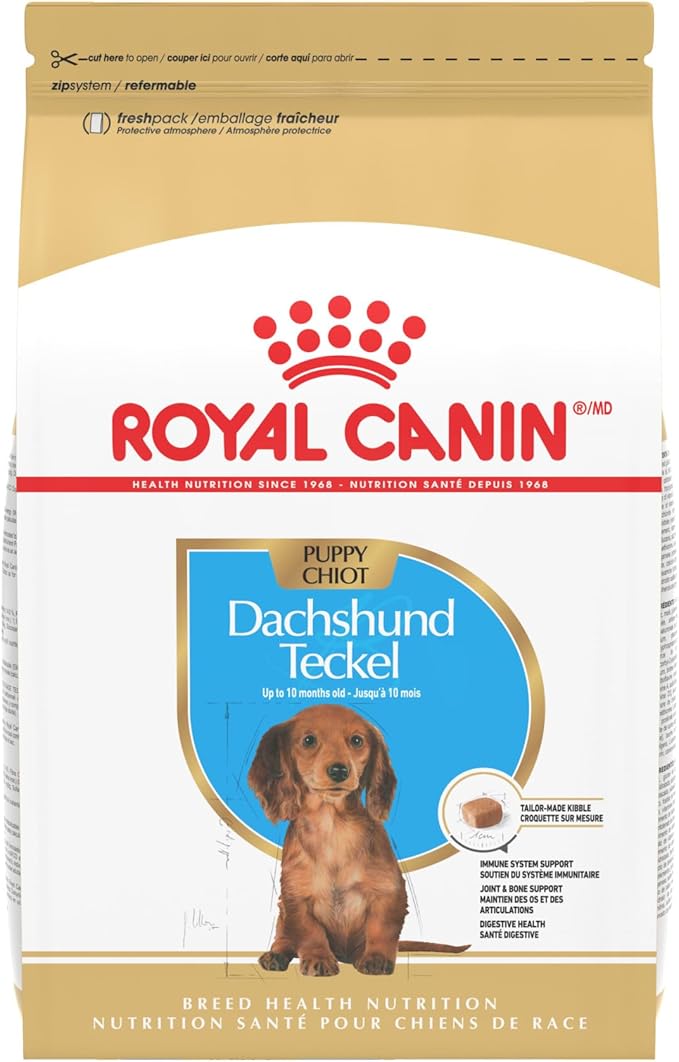 Royal Canin Breed Health Nutrition Dachshund Puppy Dry Dog Food, 2.5 lb Bag