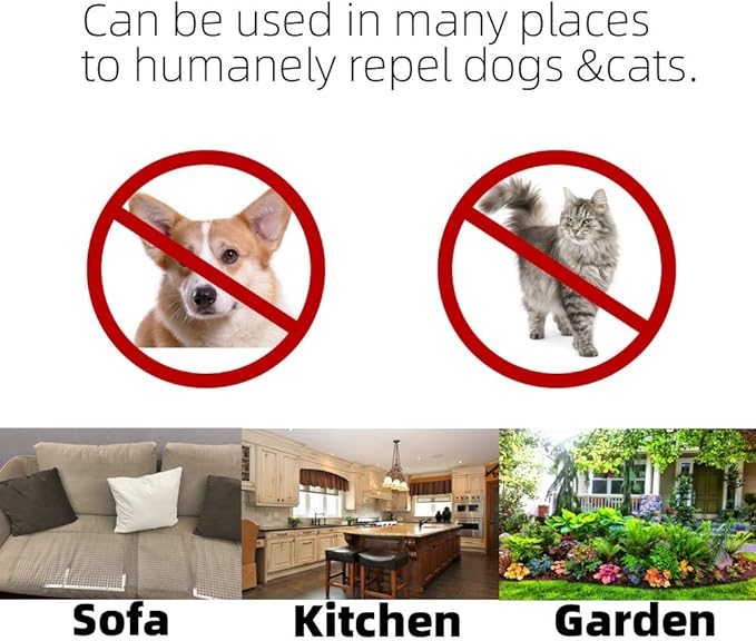 12 Pack Cat Repellent Outdoor/Indoor Scat Mat for Cats&Dogs, Keep Away Pest Plastic Mats with Spikes,16 x 13 Inches