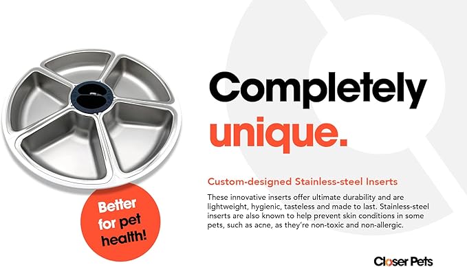 Cat Mate C500 5 Bowl Digital Timer-Controlled Automatic Pet Feeder - 5-Meal Feeder with Stainless Steel Bowl and Ice Packs, Wet or Dry Food, 5 Meals Up to 0.73 lb Each, White