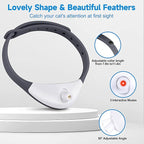 KXK Automatic Cat Laser Toys - Wearable Interactive Cat Toys for Indoor Cats Kitty Dogs, Kitten Exercise Collar Toys, Cat Enrichment, USB Rechargeable Black