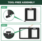 FXW AuraSpace Acrylic Indoor Dog Playpen for Puppies and Small Dogs, 24 Inch, 6 Panels, Black