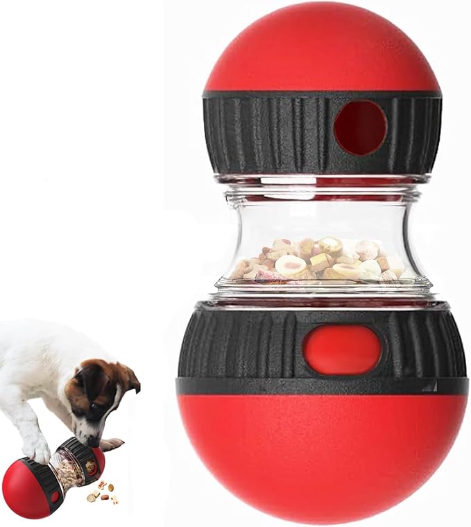 Interactive Treat Dispensing Toys for Smart Puppy Middle Dogs to Keep Them Busy, Cognitive Enrichment Dog Puzzle Slow Feeder Ball Toy (Feeder Toy 1pcs)