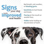 Oral Hygiene Chews for Small Dogs - Cleans Teeth and Freshens Breathe - Coated with Enzymes - Prevents Plaque & Bacteria Build Up - 30 Chews