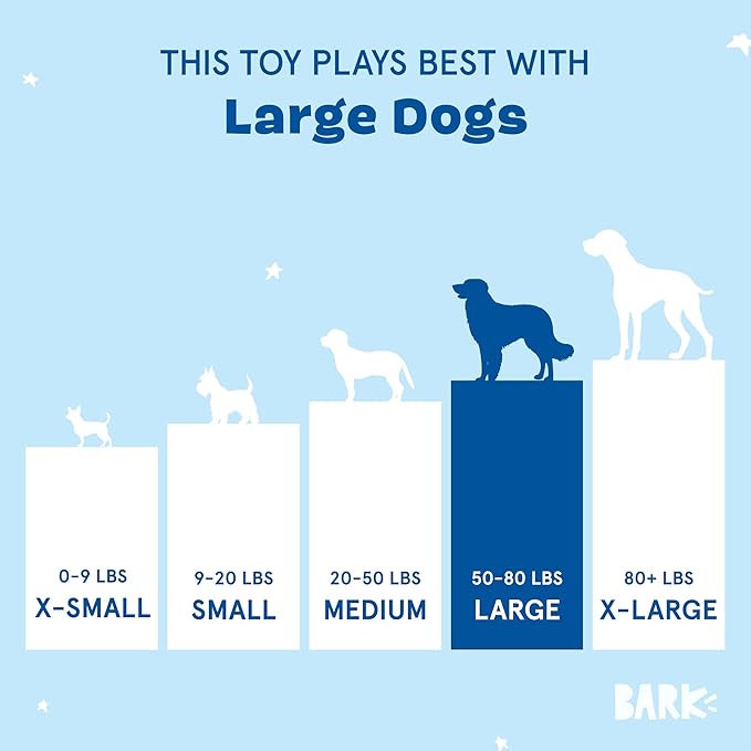 Barkbox Dog Toy 2 in 1 Interactive, Plush Exterior Material & Squeaker, Tearable Dog Toy with Squeaky Ball Inside, Ideal for Toy Destroyers - Andi's Dumpling, Large