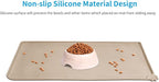 AUDWUD Silicone Waterproof Pet Feeding Mats,Anti Slip Bowl Pad, Dog Mat for Food and Water