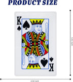 15PCS Funny Poker Dog Toys- Plush Interactive Toys with Crinkle Paper for Small, Medium Puppies- Fun Novelty Play- Cool Stuffed Gifts for Dog Birthday(Black)