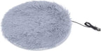 USB Charging Interface Cat Plush Mat,Pet Heating Pad, Plush Puppy Heating Pad, Professional Manufacturing Pet Warming Pad Pet Heating Blanket for Small Dogs Cats(Silver Gray)