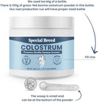 Special Breed Bovine Colostrum for Dogs and Cats, Immune Support Supplement for Allergy and Itch Relief, Grass Fed Colostrum Powder (120 Grams)
