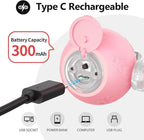 Interactive Cat Toys, Automatic Moving Cat Toys for Bored Indoor Adult Cats, Fast Rolling, Chirping & Motion-Activated Kitty Toys, Fun Gift for Cats with Speedy Tail 2.0, USB Rechargeable,Pink