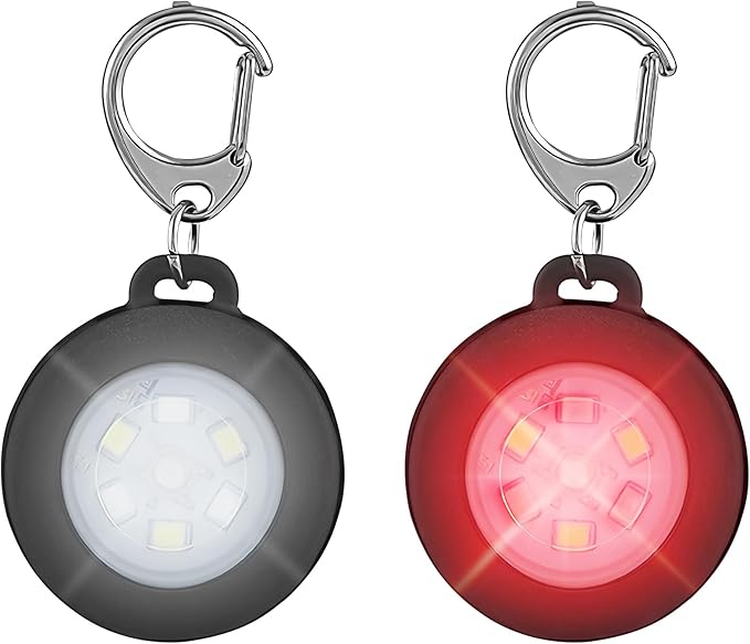 2 Pack LED Dog Collar Light, Rechargeable Dog Lights for Night Walking, 3 Modes, IP68 Waterproof Pet Walking Accessories