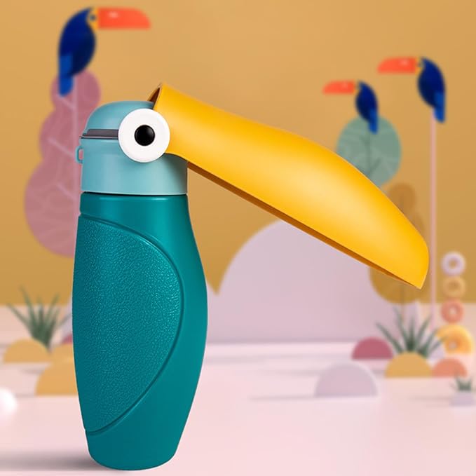 Dog Water Bottle, Leak Proof Portable Puppy Water Dispenser, Travel Puppy Water Bowl, Foldable Dog Water Bottle for Pets Outdoor Walking, Hiking, Travel, Food Grade Plastic (White, 16.23 fl. oz)