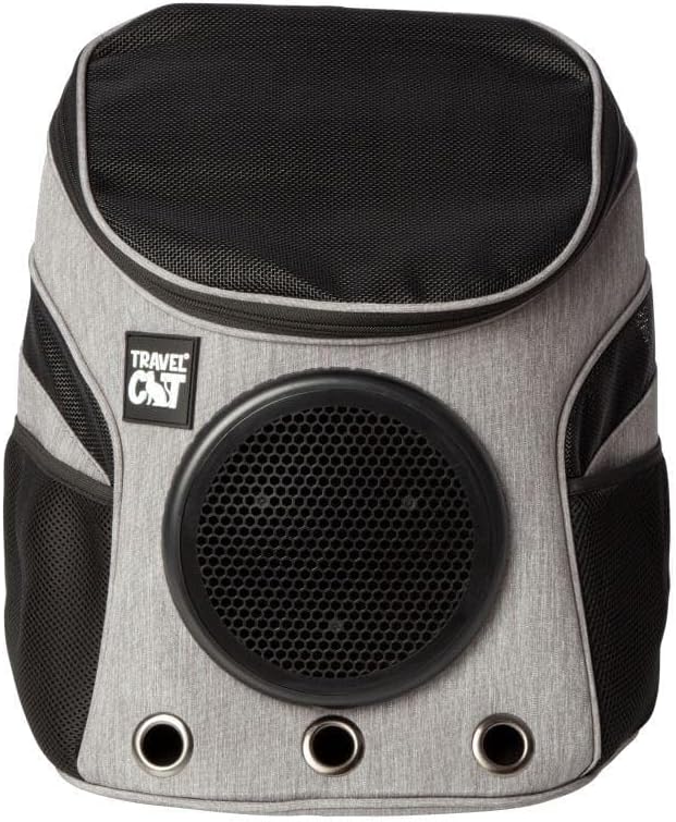 Fat Cat Backpack Carrier - Airline Approved Cat Carrier with Space Capsule Bubble for for Small Cats, Kitten - Premium Grey Heather Cat Carrier Backpack for Outdoor, Travel, Hiking, Pet Supplies