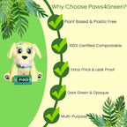 100% Certified Home Compostable Poop Bags (135 Count 9 Rolls), Extra Thick (20 Micron) Leak Proof, Unscented Standard Size 9 X 13'', Plant Based, ASTM D6400 & EN 13432 Compliant