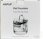 Cat Water Fountain Animal Water Dispenser 61OZ/1.8L Automatic Pet Drinking Fountain with 3 Filter Replacement 1 Pump 1 Cleaning Brush kit 1 Silicone Food Mat 1 Adapter for Cats Kitty Indoor