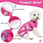 Dog Pajamas for Small Dogs Girl Boy Puppy Pjs Summer Pet Onesies for Chihuahua Yorkie Teacup Cute Soft Material Stretch Able Cat Clothes Outfit Apparel Doggy Jumpsuit
