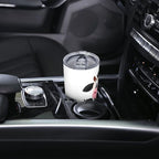 Dujiea 20oz Tumbler With Lid And Straw, Cute Cartoon Milk Cow Vacuum Insulated Iced Coffee Mug Reusable Travel Cup Stainless Steel Water Bottle