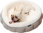 BALANCE Round Cat Beds for Indoor Cats - Donut Dog Bed for Medium Dogs, Washable Medium Pet Bed, Round Fluffy Plush Faux Fur Cat Bed with Anti-Slip Bottom