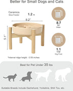 Ceramic Maze Dog Slow Feeder with Non-Slip Silicone Rim – Heavy-Duty Stoneware Bowl with Puzzle Pattern for Bloating & Obesity Prevention (Apricot-S)