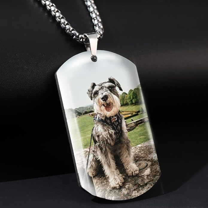Funnylife Custom Pet Memorial Necklace - Dog Loss Gift - Sympathy for Pet Loss